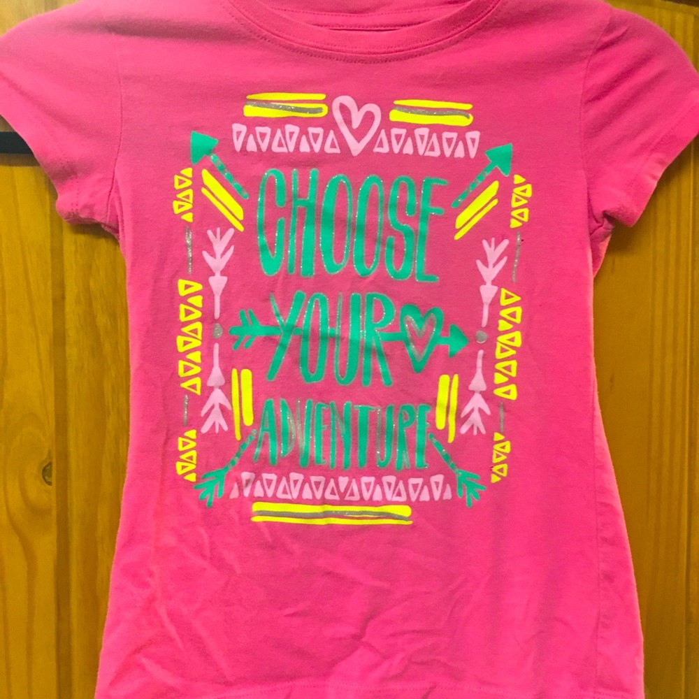 Girls small t-shirt choose your adventure